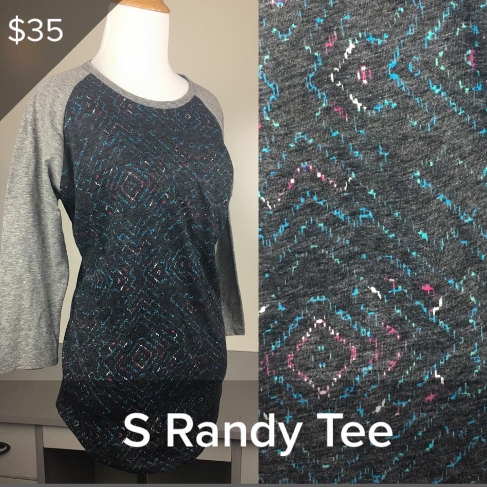 NWT LuLaRoe Randy - Baseball Tee
